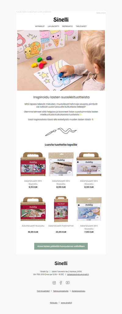 Suosituimmat tuotteet lapsille 🎈