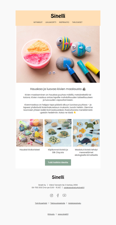 Anna lasten maalata kiviä 🖌️