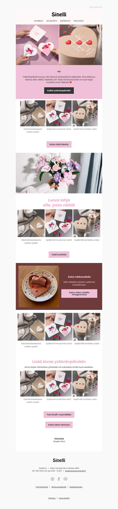 Yllätä ystävä tai rakas 14.2. ❤️