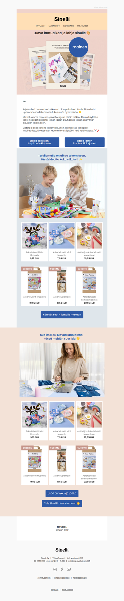 Inspiraatiokirjaset käyttöösi, veloituksetta ✨