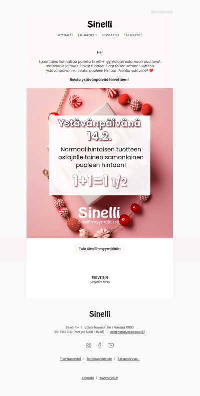 Ystävänpäivänä Sinellissä ❤️