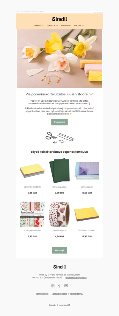 Suositut paperiprojektit juuri sinulle 🌸