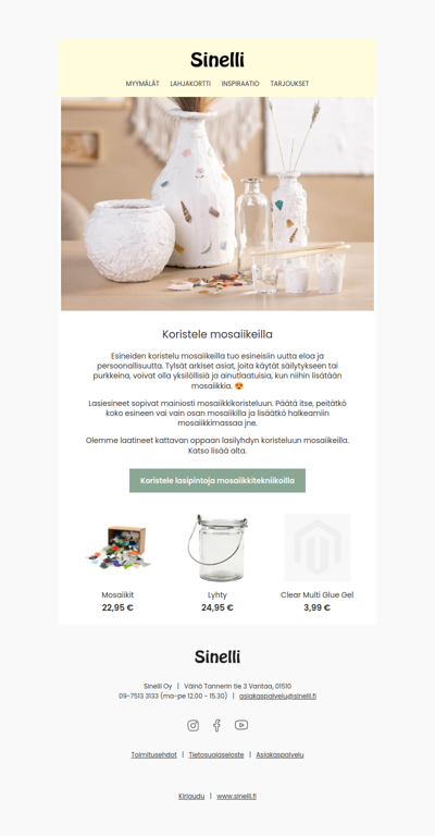 Tuo persoonallisuutta arkisille esineille mosaiikeilla 🔸