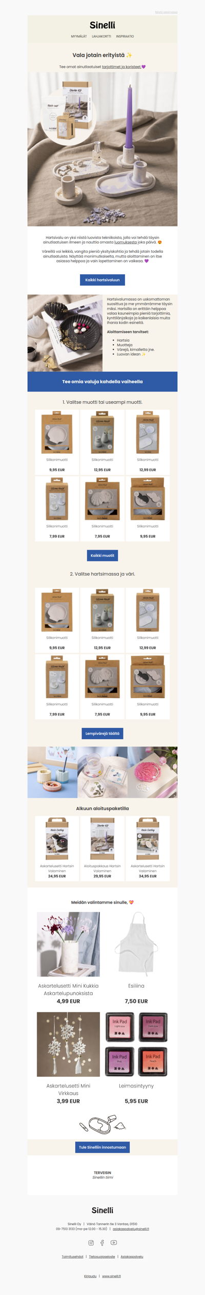 Tyylikästä valua omaan kotiin 🏵️