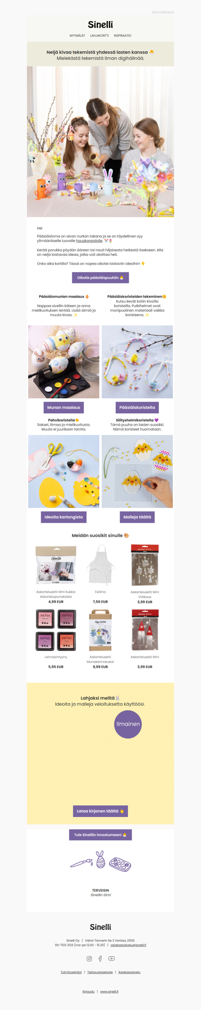 4 luovaa ideaa pääsiäiseen 🐤