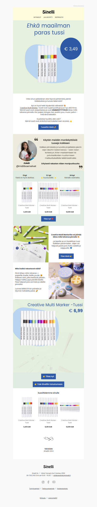 Upeat, monikäyttöiset tussit! 😍