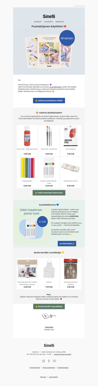 Keväinen puuhakirjanen sinulle! 🌸