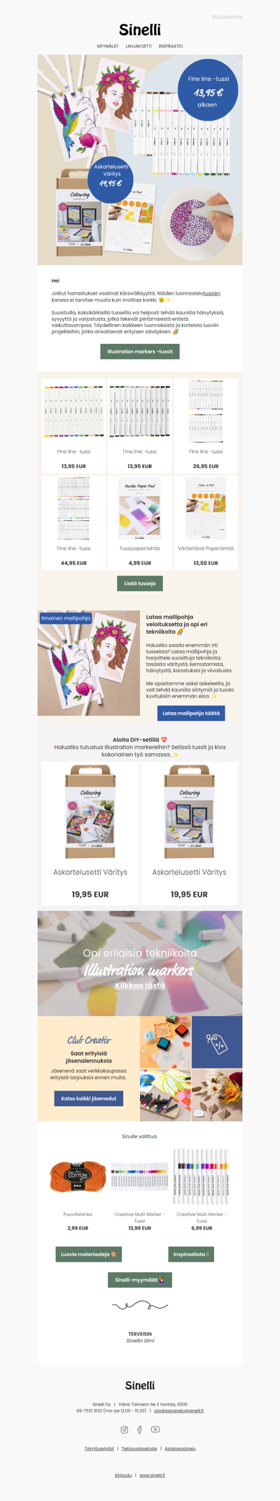 Laadukkaat Illustration markers -tussit ✨