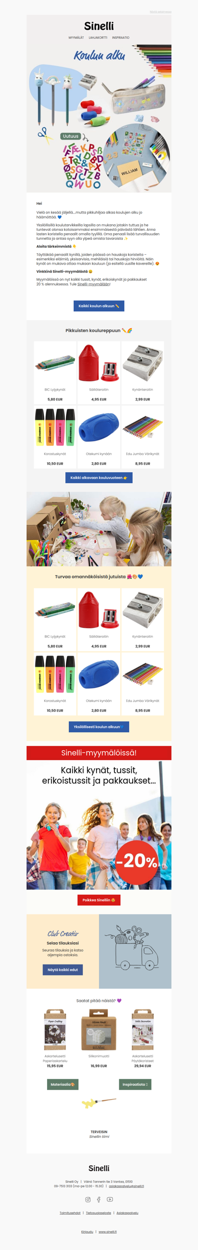 Tehdään koulun alkamisesta mukavaa!🎨