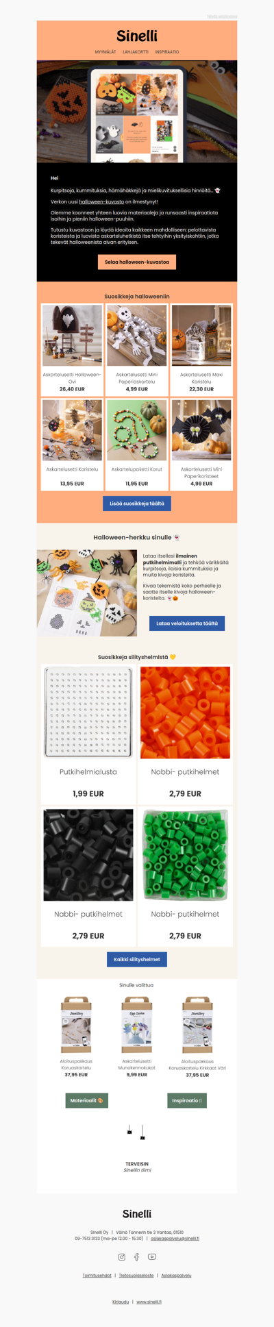 Kurkkaa verkon uusi halloween-kuvasto! 🎃