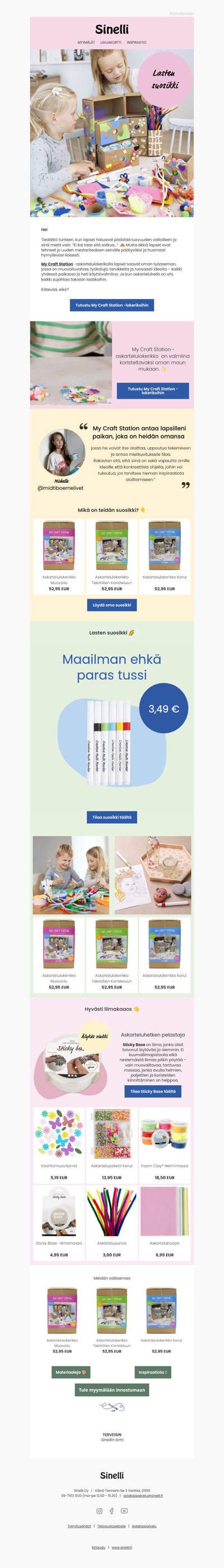 Askartelua ilman kaaosta! 🤩 Tutustu askartelulokerikoihin.