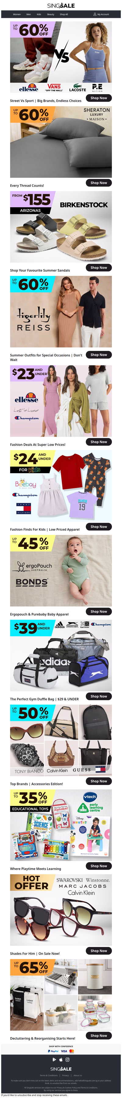 Street & Sport Brands For The Fam! Up To 65% Off!