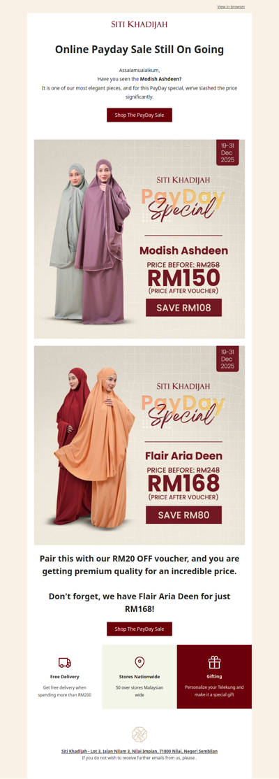 👀 Save RM108 on Modish Ashdeen? Yes, please!