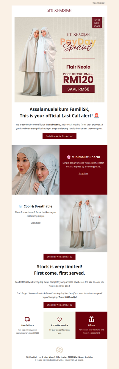 🚨 LAST CALL: Flair Neola only RM120! Stock Running Low!