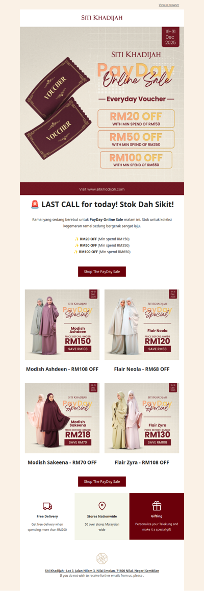 🌙 8PM Alert: Surprise Voucher Drop + Year End Sale!