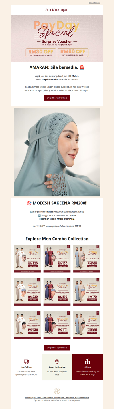 ⏰ 8PM ALERT: Surprise Voucher LIVE! (Tinggal 2 Hari Sahaja)