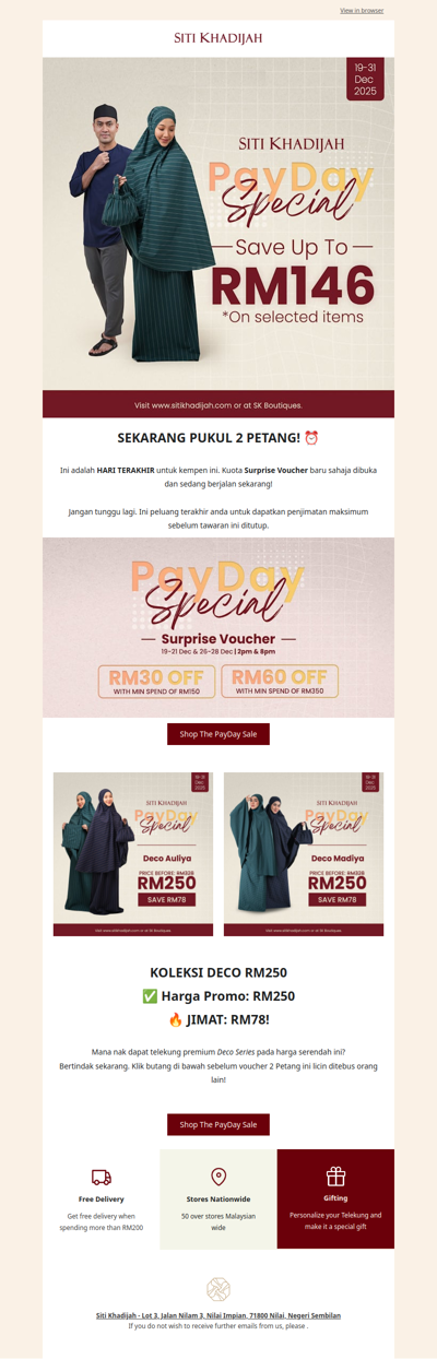 🚨 2PM NOW: Voucher TERAKHIR Bermula! (Rebut Deco Auliya)