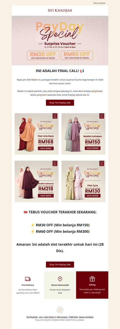 🚨 LAST CALL: Voucher 8 Malam LIVE! (Peluang Terakhir)