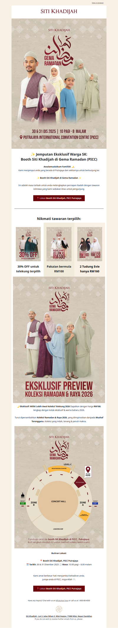 ✨ Jemputan Eksklusif: Booth Siti Khadijah di Gema Ramadan (PICC)
