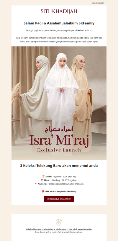 Jemputan Khas: Raikan Isra' Mi'raj bersama kami 🕌