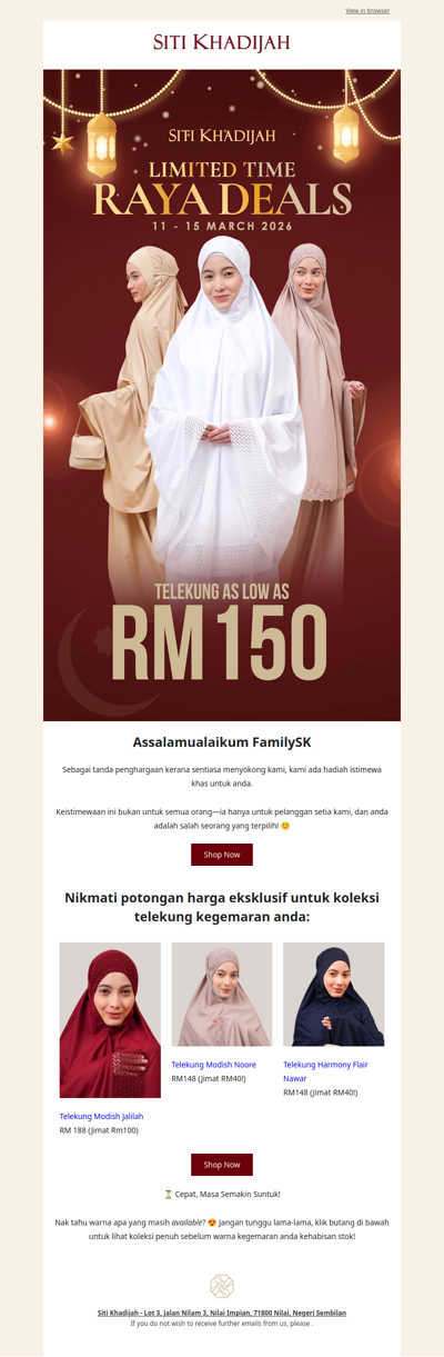 Rebut Penjimatan Sehingga RM100! 🤍