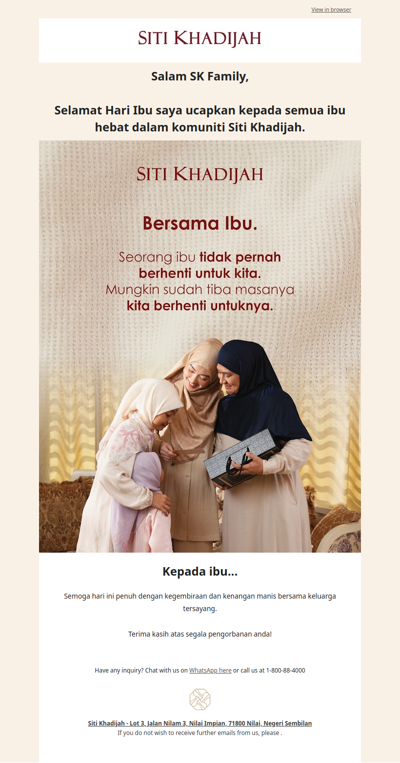 🌷 Selamat Hari Ibu! Raikan cinta dan pengorbanan