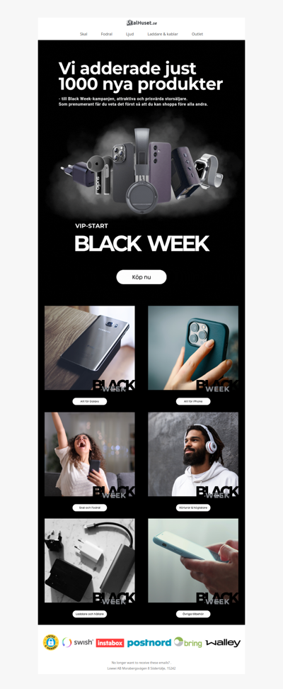 Upptäck 1 000 nya deals idag! 🖤