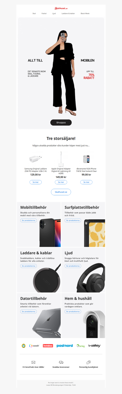 Nära 2 000 produkter, upp till 75%! 🤩
