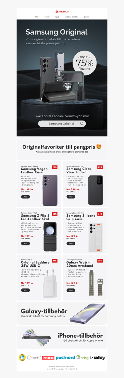 Pangpriser på Samsung Original-tillbehör 🤩
