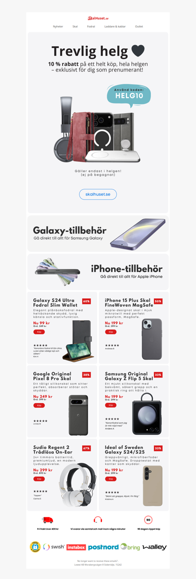 Helgrabatt på tillbehör, plocka dina favoriter 😍