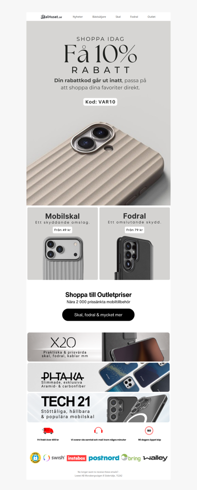 Din rabattkod går ut inatt! ⏳