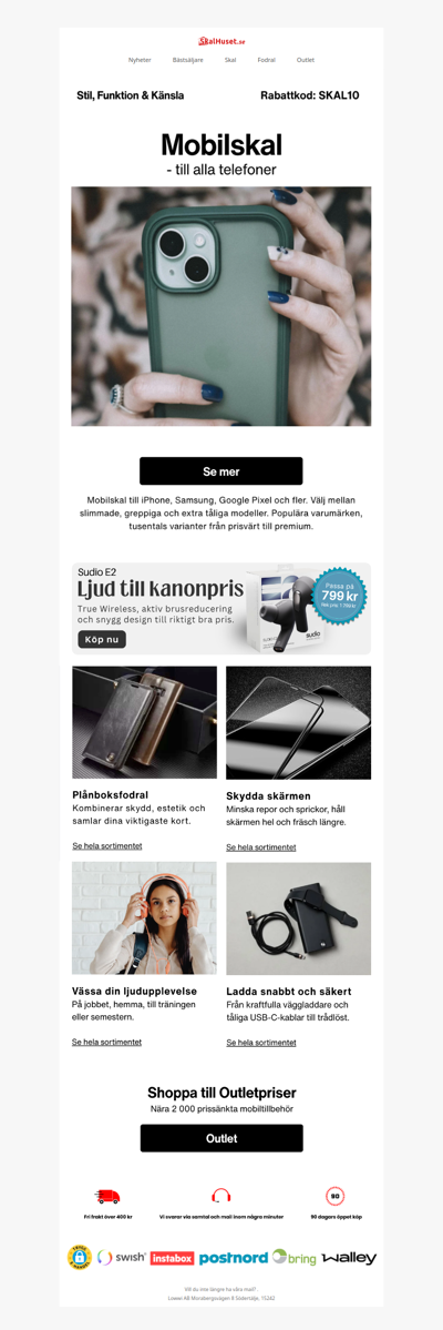 Fynda mobilskal med 10% rabatt! 🎉