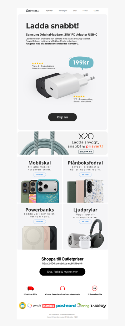 Ladda snabbare, billigt 🙋🏼‍♂️