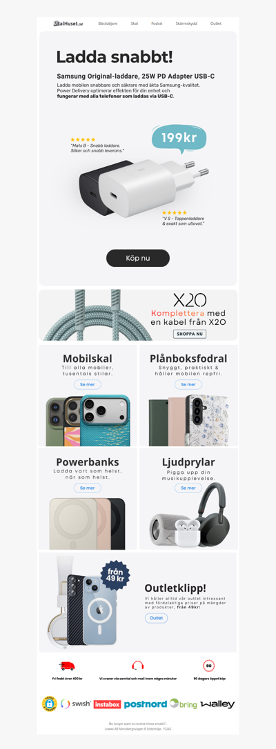 Vill du ladda mobilen snabbt? 🙋🏼‍♂️