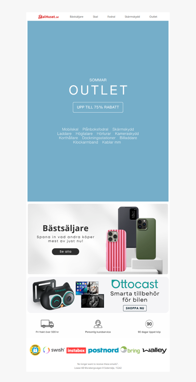 Outlet-erbjudanden på mobilprylar! 🎉