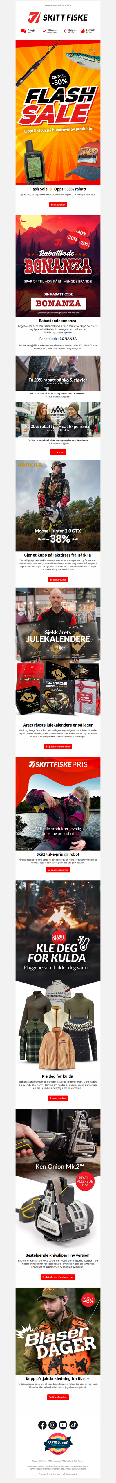 Flash Sale ⚡ Opptil 50% rabatt | Härkila Mosse Hunter spesialtilbud | Rabattkodebonanza - 40%, 30% & 20% 👍 | Årets julekalendere