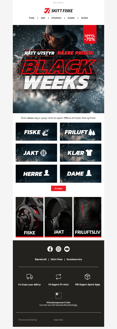 🖤 BLACK WEEKS: ÅRETS RÅESTE SALG ER I GANG💥