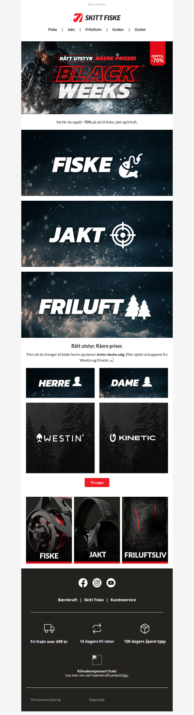 BLACK WEEKS: fiske, jakt eller friluft?🤔🎣🖤