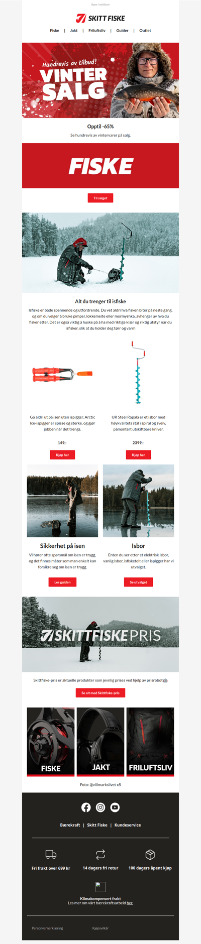 Hundrevis av vintervarer på SALG🎣