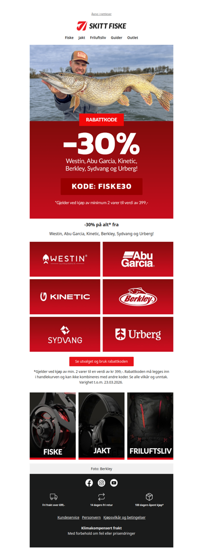 RABATTKODE: -30% på..🎣💥