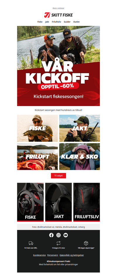 🌿 VÅR KICKOFF: Spar opptil -60% på en mengde varer🤩