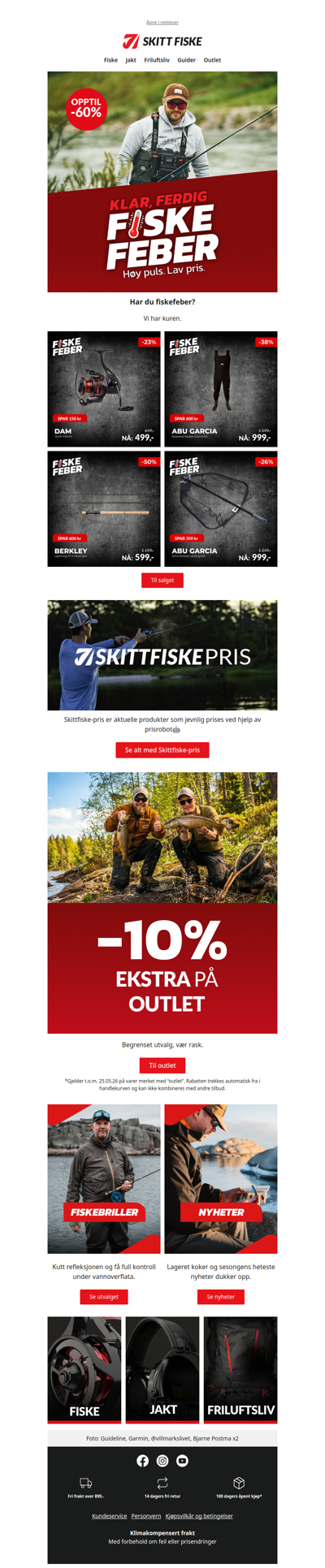 🔥🎣 Høy puls. Lav pris.