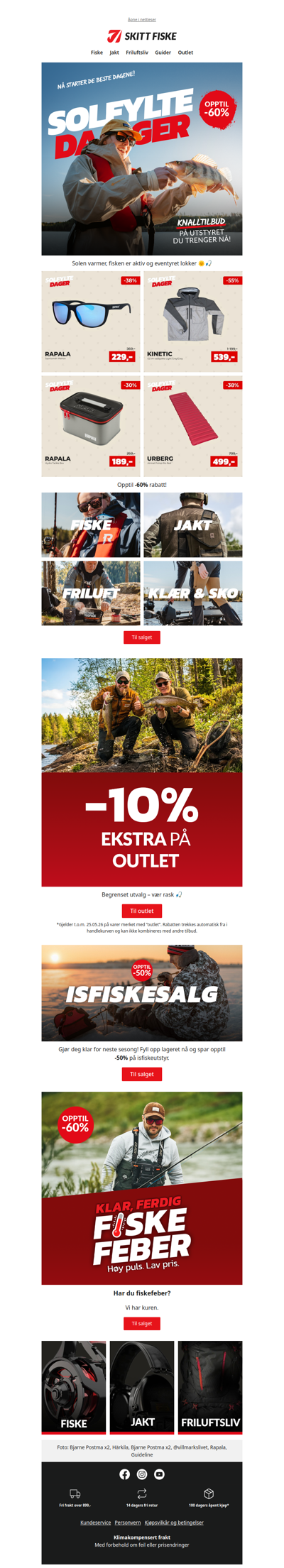 NÅ: SOLFYLTE DAGER 🌞🎣