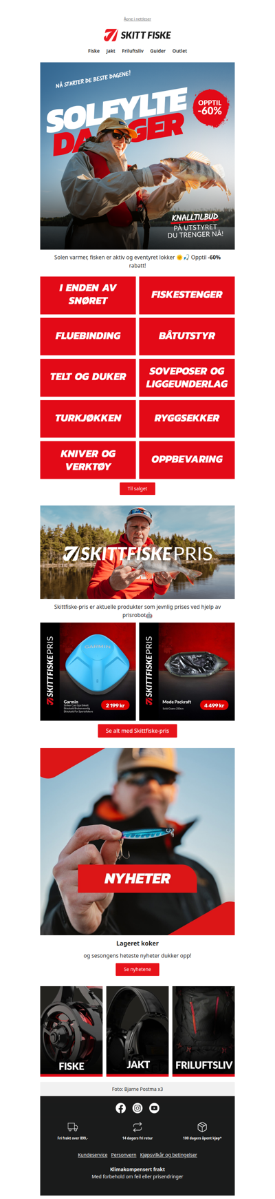 Solfylte dager ☀️🎣 OPPTIL -60%