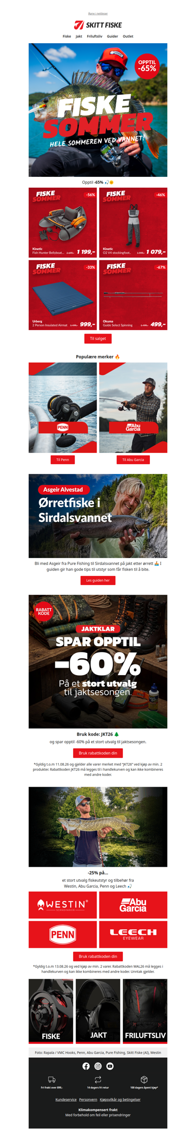 Opptil -65% 😳🎣☀️