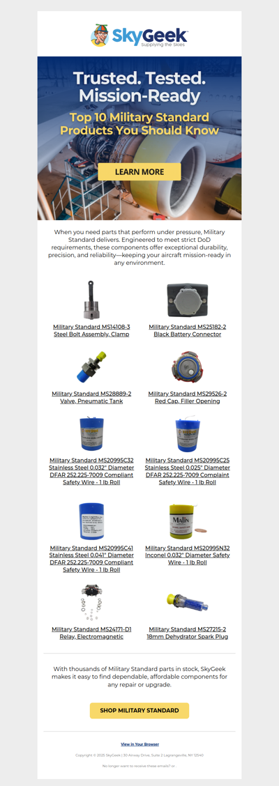 Military Standard Components that Lead the Industry