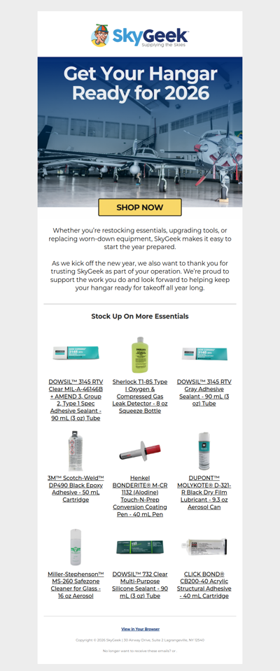 New Year, New Hangar