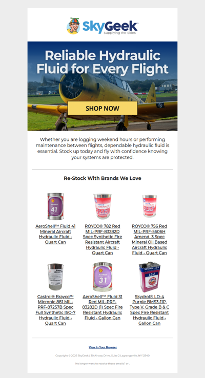 Hydraulic Fluid for Smooth Operations ✈️