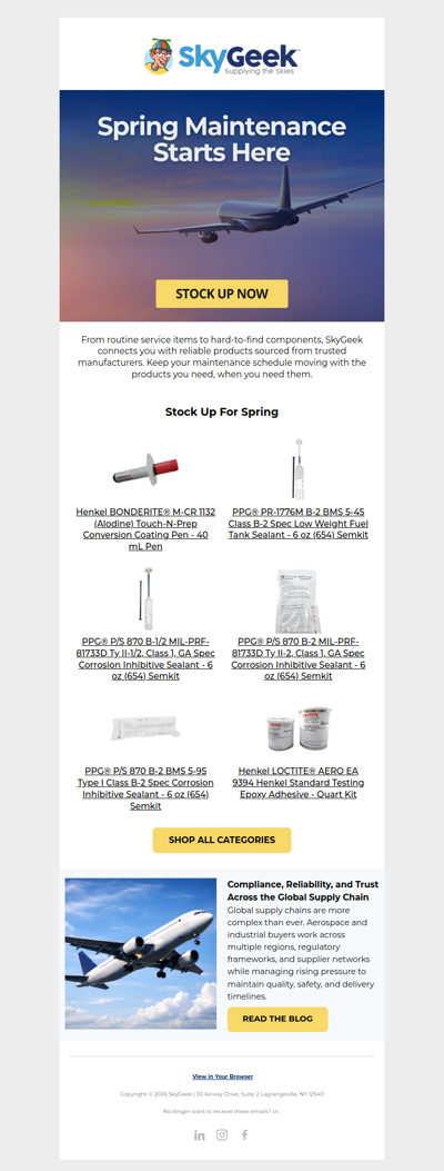 Prep Your Aircraft for the Season Ahead