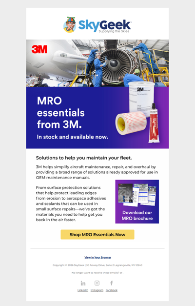 AVAILABLE NOW: 3M MRO Essentials